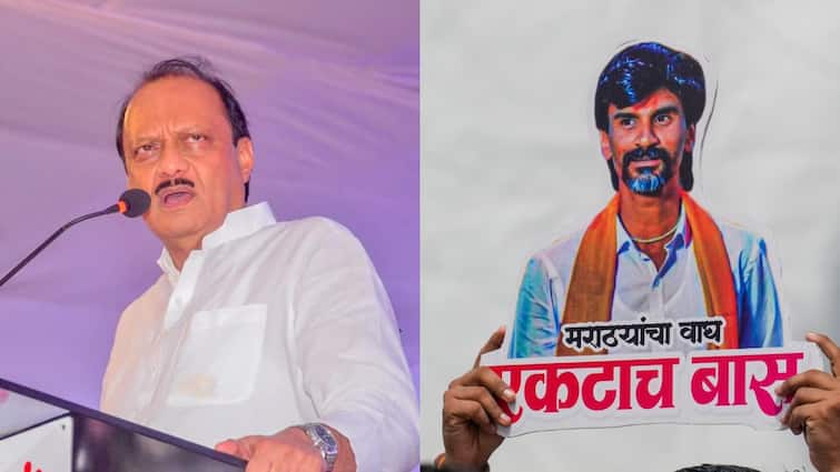 Ajit Pawar Targets opposition on Maratha Aarakshan Protest मराठा आरक्षण आंदोलन का जिक्र कर अजित पवार ने किस पर साधा निशाना?